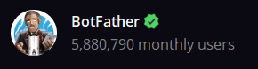 banner of bot father on telegram
